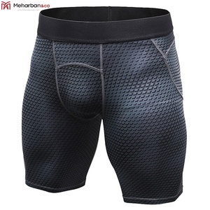 Vente en gros de shorts de compression extensibles dans quatre sens taille XXL vêtements de sport de fitness pour adultes shorts de yoga de plage pour hommes - Product Image 4