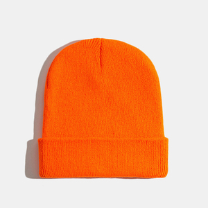 Gorro de Punto Rojo Unisex de Primera Calidad, 100% Acrílico, Color Sólido, Gorro Casual de Invierno para Adultos, 56-58CM - Product Image 2