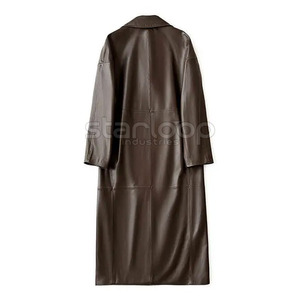 Manteau long en cuir pour homme, style tendance, vente en gros, veste en cuir pour homme, manteau long en cuir le plus vendu - Product Image 2