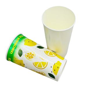 Gobelet en papier imprimé personnalisé pour limonade glacée, jetable avec couvercle, 8oz 12oz, pour thé chaud, conception imprimée pour gobelets jetables - Product Image 5