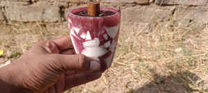 Brûleur d'encens Bakhoor en résine artisanale moderne, style arabe haut de gamme pour la décoration de la maison pendant le Ramadan et l'Aïd - Product Image 2