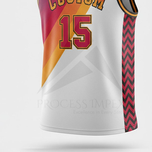Maillot de basket sublimé, uniforme d'équipe personnalisé, respirant, anti-humidité, sans manches, vêtements de sport - Product Image 6