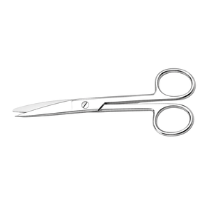 Ciseaux chirurgicaux utilitaires à lame courbée manuelle pour une coupe contrôlée, une dissection et une utilisation en salle d'opération médicale - Product Image 5