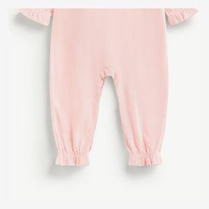 Mameluco de Algodón Jacquard Ajustado para Bebé, Manga Larga con Broches para Recién Nacida, ODM Vietnam - Product Image 4