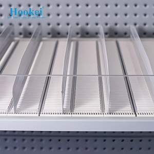 Separadores de nevera al por mayor de fábrica, sistema de estante de rodillos, empujador de estante frontal automático, almacenamiento de bebidas, estante de congelador, rodillo - Product Image 5