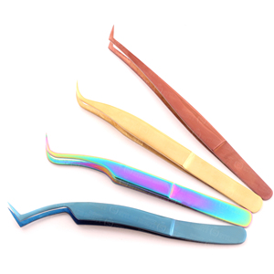Pince à épiler pour extensions de cils en acier inoxydable Pure Reflection, antistatique, à pointe lisse, qualité durable, prise en main précise, outils professionnels pour salon - Product Image 3