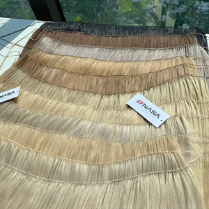 Extensions de cheveux naturels ondulés, prix d'usine, 60 cm, toutes les couleurs disponibles # 8 à # Cheveux de donneur unique 613 pleine longueur - Product Image 1