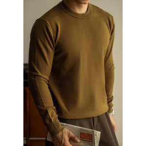 Premium <b>Wool</b> Blend Crew Neck Sweater Elastic Breathable Knitwear Thermal <b>Base</b> <b>Layer</b> Warm Casual Pullover for Autumn Winter Daily - Product Image 5