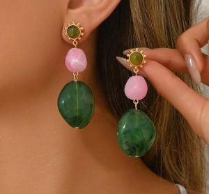 Pendientes de resina de cristal hechos a mano para regalo, eventos festivos, elegantes, para mujer, joyería acrílica, accesorios de moda para fiestas - Product Image 4