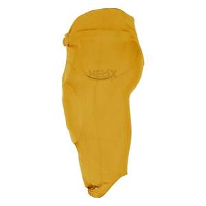 Pantalones de Entrenamiento de Fútbol Deportivos de Spandex Dorados con Bolsillos Integrados para Almohadillas, Uniformes Personalizados para Equipos, Pantalones de Alto Rendimiento de Fábrica - Product Image 3