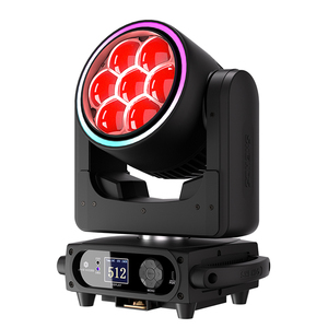 SHEHDS 7×40W RGB LED Bee Eye <b>DJ</b> <b>light</b> Wash <b>Light</b> DMX512 Zoom Moving Head Stage <b>Light</b> for Disco Nightclub - Product Image 6