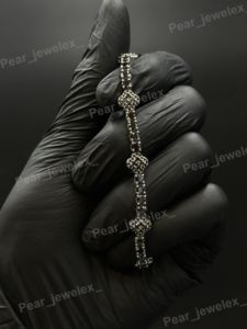 Iced Out VVS Moissanite Diamond <b>Bracelet</b> Iced Out Luxury 925 Silver Hip Hop Wrist <b>Bracelet</b> For Party Wear - Product Image 2