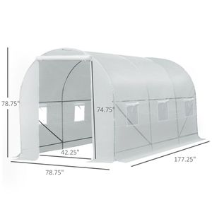 Serre a tunnel moderna per uso agricolo con telaio in acciaio zincato - Product Image 5