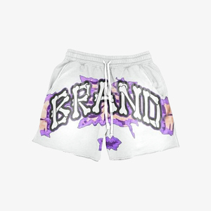 Conjunto Deportivo de Sudadera con Cierre y Pantalones Cortos Purple Flame - Product Image 5