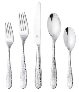 Ensemble de cuillères, fourchettes et couteaux en acier inoxydable moderne, accessoires de table élégants pour la maison et l'usage commercial - Product Image 4