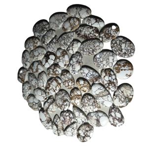 Pendentif en turquoise naturelle de haute qualité, cabochon, pierre précieuse en vrac pour la fabrication de bijoux, forme mixte, 20-45 mm, 8-12 g - Product Image 2