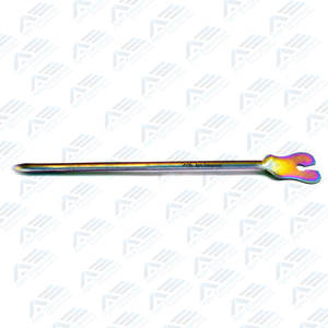 Instrument chirurgical dentaire de direction rainuré, couleur arc-en-ciel, avec pointe de sonde, pour la débouche de la langue, 5 pouces, certifié CE, équipement dentaire - Product Image 3