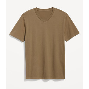 T-shirt décontracté 100% coton pour homme, noir, col rond, logo sur le devant, uni, séchage rapide, respirant, manches courtes, taille S-4XL - Product Image 4