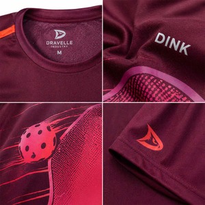 Custom Pickleball Jersey Short Sleeve Sublimation Transfer Print Moisture Wicking <b>Athletic</b> Shirt 100% Polyester - Product Image 5