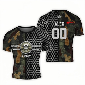 Camiseta de Manga Larga para Hombre, Protección UV, Color Negro y Azul, Estampado Tribal de Dragón por Sublimación, Secado Rápido, Antibacteriana, Transpirable, para Natación, Surf y Buceo - Product Image 6