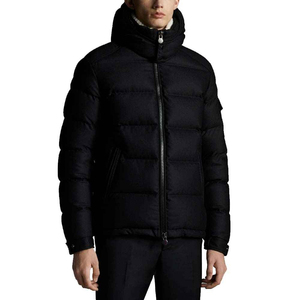 Extended Wide Ribbed Waistband Padded Jacket <b>Men</b> Classic Fit Thick Padded Thermal Blend Extra Windproof Top Set - Product Image 4