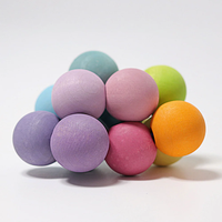 Juguete de Bloques de Construcción de Madera con Bolas de Colores - Desarrolla las Habilidades Prácticas y el Pensamiento de los Niños, Agarrador de Cuentas