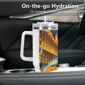 Vaso personalizado de acero inoxidable de 40 oz para estudio de danza y artes escénicas - Product Image 3