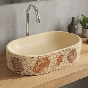 Minimalist White Ceramic Countertop Wash Basin Modern Oval Artistic Bathroom Vanity Sink Lavabo Bowl - Product Image 5