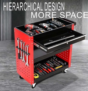 Steel Industrial <b>Tool</b> <b>Cabinet</b> 4 Drawers Lockable Keyed Rolling Wheels 300kg Load Capacity OEM Customizable 3-Year Mobile App - Product Image 3