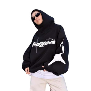 Y2K <b>Hoodies</b> Unisex - Gothic Graphic Streetwear Sweatshirt, Astral Print Cropped Fit, Grunge <b>Emo</b> Pullover Hoodie - Product Image 1