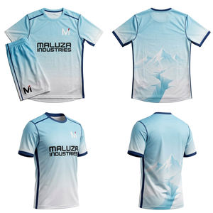Uniformes de Fútbol Personalizados con Impresión por Transferencia de Calor, Ligeros, Transpirables, UPF 50+, Kits de Fútbol al por Mayor para Entrenamiento de Equipos - Product Image 6