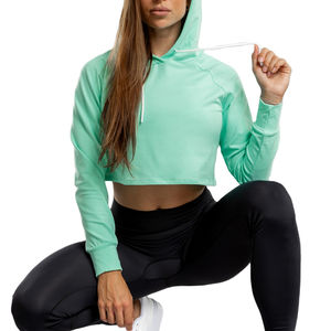 Hoodies décontractés pour femmes les plus vendus, respirants, en polyester et coton, à capuche unie, prix raisonnable pour l'hiver - Product Image 3
