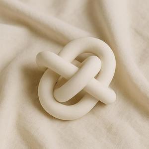 Preciosa cadena de madera rústica de 5 eslabones, adorno decorativo de nudo tallado a mano, cadena de madera para decoración de interiores. - Product Image 5