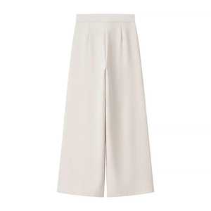 Women's Elegant Two Piece <b>Set</b> Sleeveless <b>Blazer</b> With Notched Collar And Wide Leg Pants Solid Color Women's Clothing - Product Image 5
