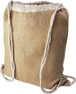 Sac à dos en jute fait main, sac de mode durable, léger, pour voyages et école - Product Image 2