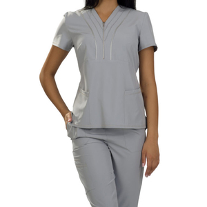 Nouvelles Tunique Uniformes de Spa Brodées Personnalisées avec LOGO, Tenues de Travail pour Esthéticiennes, Blouses d'Uniforme pour Salons de Beauté et SPA pour Femmes - Product Image 2