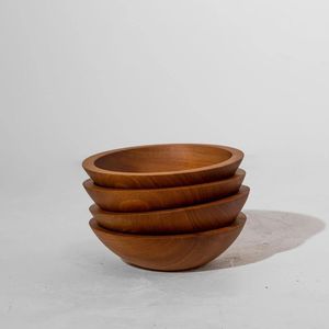 Tazón de Madera Sostenible Hecho a Mano de Primera Calidad para Comer y Servir Alimentos, Bonito Tazón de Madera - Product Image 2