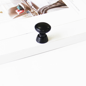 High Quality Zinc Alloy Cabinet <b>Knob</b> Matte <b>Black</b> Vintage Drawer Handle Hardwares Materials for Kitchen Bathroom Furniture - Product Image 4