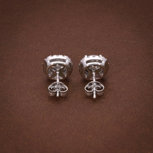 Clásicos Pendientes de Diamantes Cultivados en Laboratorio, Corte Redondo, 2.89CTW, Color E, VVS2 Certificado, con Diamantes de Corte Redondo como Adorno, Joyería de Regalo Perfecta - Product Image 4