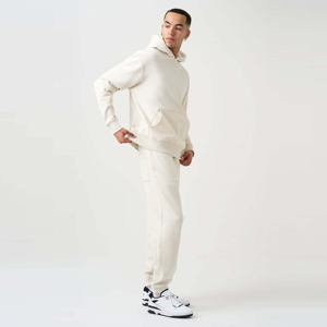 Survêtement personnalisé streetwear épais en polyester délavé effet soleil pour homme, coupe droite, avec cordon de serrage, séchage rapide, sportif, polaire automne - Product Image 3