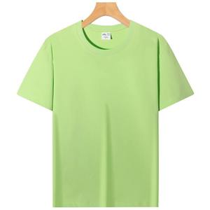 Camiseta de Manga Corta para Hombre, Cuello Redondo, Algodón Gris, Corte Regular, Color Sólido, Estilo Casual, Tejido de Punto, Diseño Liso - Product Image 4