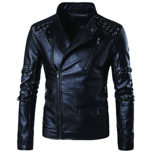 Chaquetas de Hombre de Talla Grande, Cálidas y Modernas para Otoño e Invierno, de Felpa y Cuero, Estilo Casual - Product Image 4
