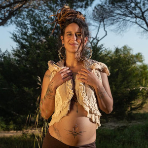 Tribal Sleeveless Hooded Vest for Summer Festivals Nature Inspired Bohemian Wardrobe Summer Cover Up Stylish Layer for Women - Product Image 4