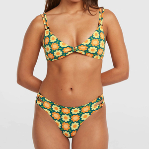 Traje de Baño Bikini para Mujer, Conjunto de Dos Piezas con Estampado de Hojas, Sexy, para Playa - Product Image 1