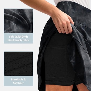 กางเกงขาสั้นสำหรับวิ่งเล่นโยคะของผู้หญิงพร้อมกางเกงขาสั้นสำหรับใส่เล่นกอล์ฟเทนนิส - Product Image 4