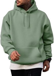 Sudadera con capucha de color sólido para hombre, 100% algodón, forro polar, corte regular, informal, con bolsillo, estilo tejido para otoño, en oferta - Product Image 2