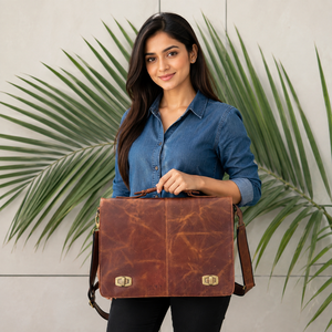 New Arrival Crunch Leather Office Use Messenger Shoulder <b>Bag</b> Multi Uses Hot Sale High Quality Laptop <b>Bag</b> Leather Unisex <b>Bag</b> - Product Image 3