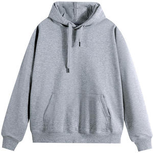 Sweat à capuche épais pour homme en coton, personnalisable avec impression et broderie, coupe oversize, à enfiler, uni - Product Image 6