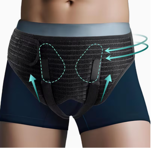 Cinturón de soporte para la zona íntima masculina, negro, de spandex y nailon, transpirable, ajustable, para ciclismo y deportes, soporte duradero para todas las estaciones - Product Image 1