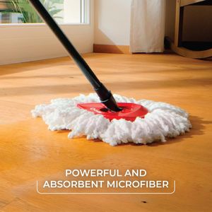 EasyWring Standard <b>Red</b> Gray Microfiber for Spin <b>Mop</b> Efficient Bucket Floor Cleaning System - Product Image 1